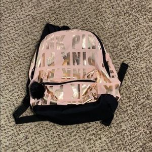 Pink signature mini backpack